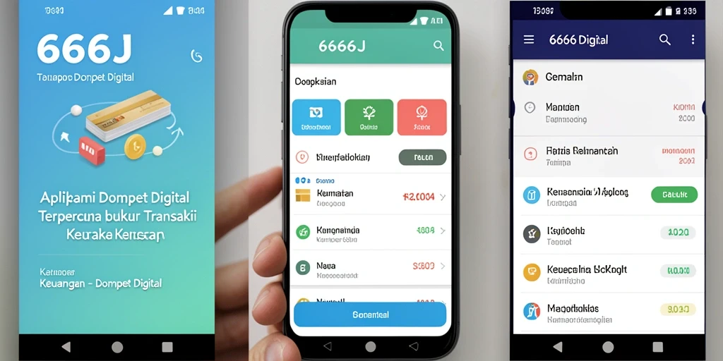 Antarmuka pengguna yang sederhana dan mudah dipahami pada aplikasi Dompet Digital.