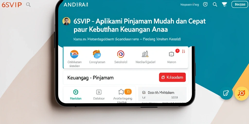 Screenshot antarmuka 6SVIP yang menampilkan fitur pinjaman.