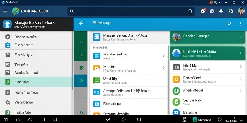 Antarmuka aplikasi BANDARCOLOK yang intuitif dan mudah digunakan untuk mengelola file.