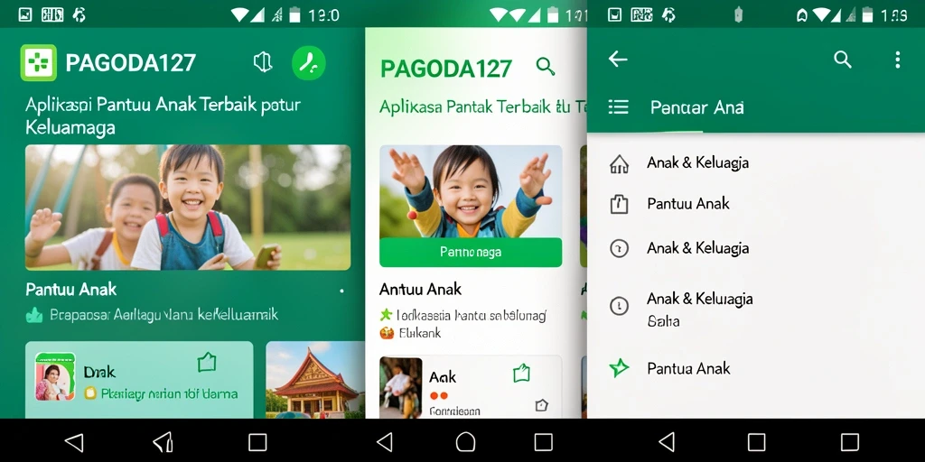 Antarmuka pengguna aplikasi PAGODA127 yang ramah dan modern.