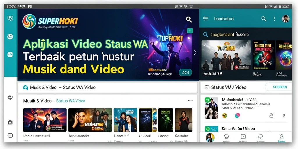 Tampilan antarmuka SUPERHOKI yang menarik dan mudah digunakan.