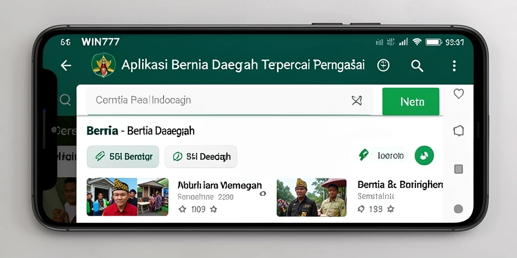 Tampilan antarmuka WIN777 yang sederhana dan informatif.
